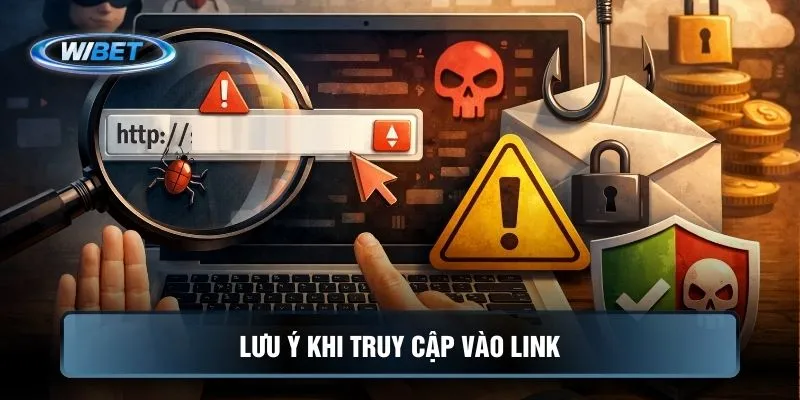 Lưu ý khi truy cập vào link